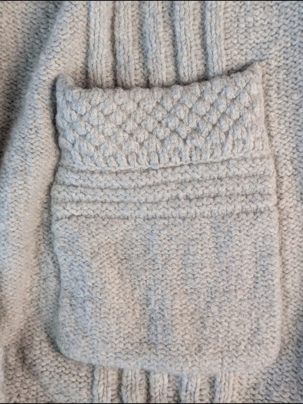 prAna Eslin Cardigan Knit Sweater Women's S Snap Button Pockets Bone White - Picture 7 of 8